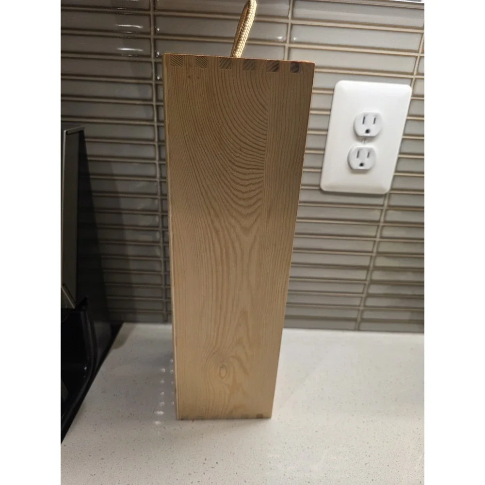 Wine Packaging Wooden Wine Box Gift Box Natural Wood Box Slide Opening